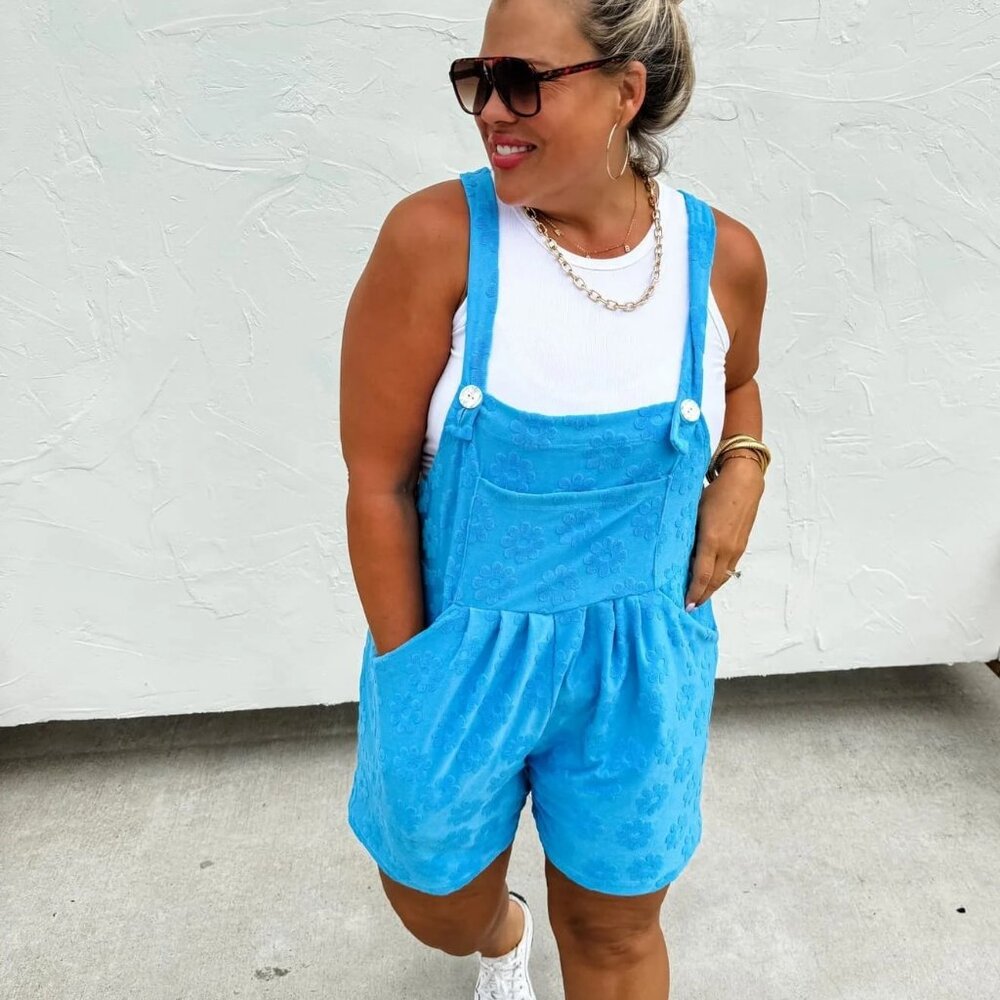 Blakeley Cambrie Terry Daisy Dot Shortalls